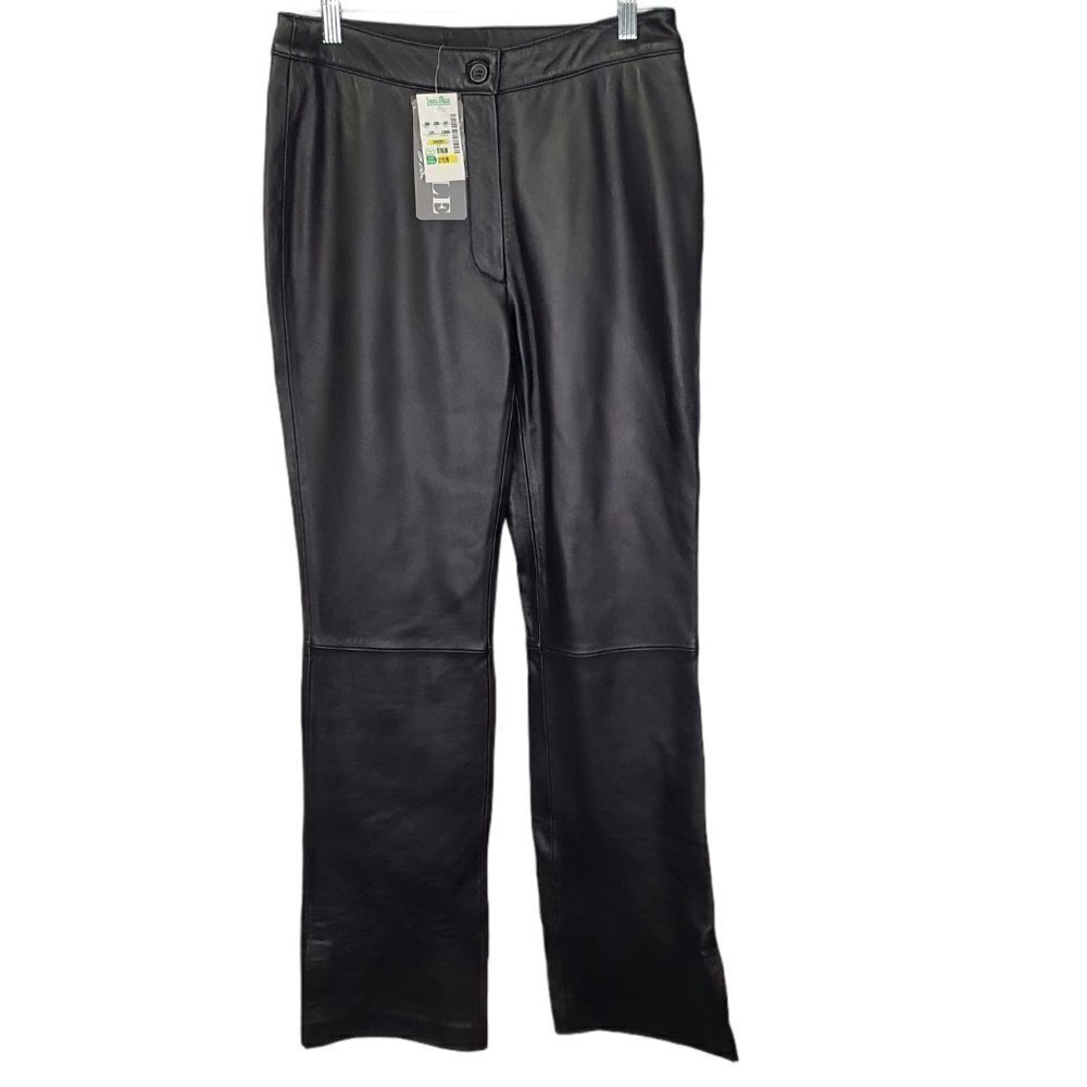 NEW Icicle Size 4 Black‎ Leather Lined Pants $198